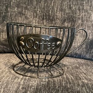 Iron Coffee Storage Basket